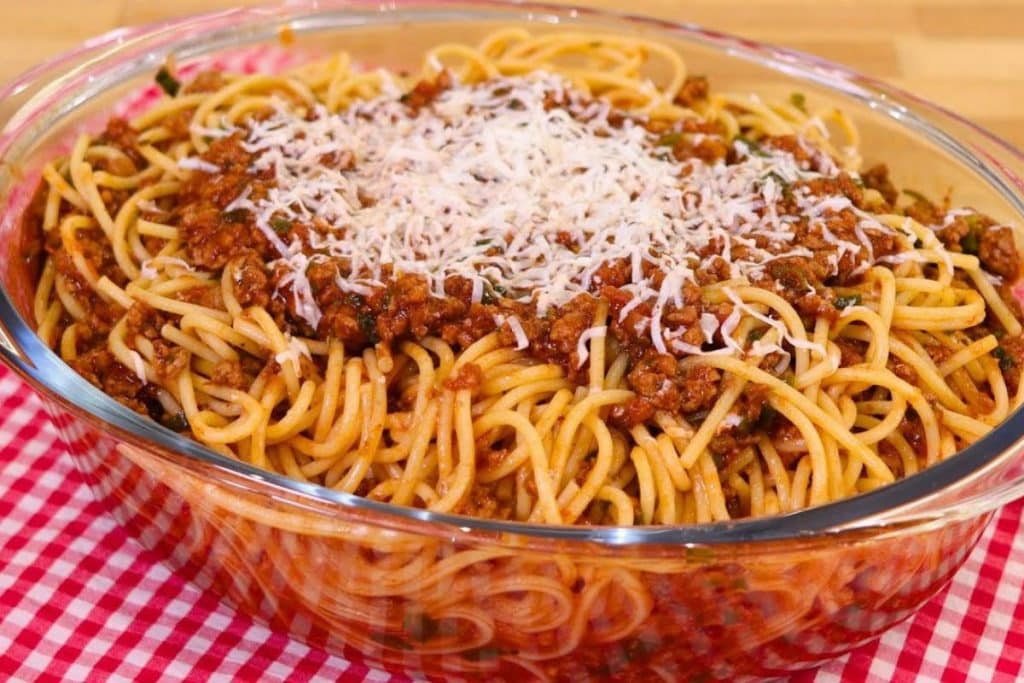 Prato de macarrão