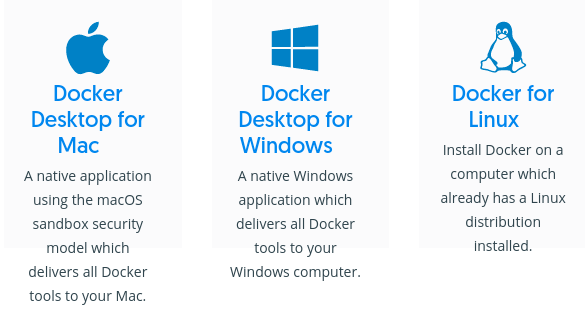 Docker Desktop para Mac, Windows e Linux